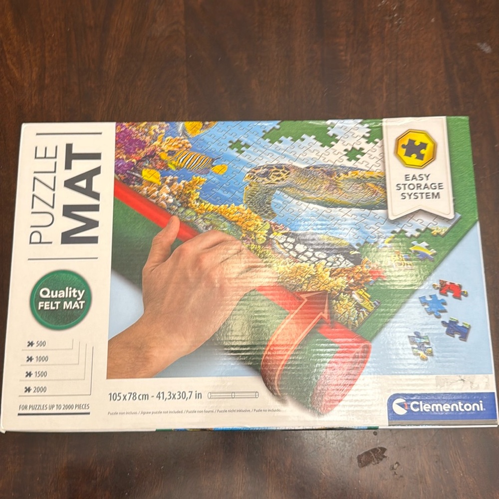 Clementoni 30229 Puzzle Mat, Multi-Colour Easy Storage System Felt. Like new